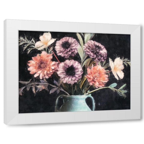 Harvest Floral White Modern Wood Framed Art Print by Blue, Nina
