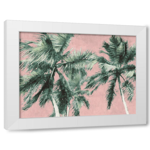 Fun Palms White Modern Wood Framed Art Print by Blue, Nina