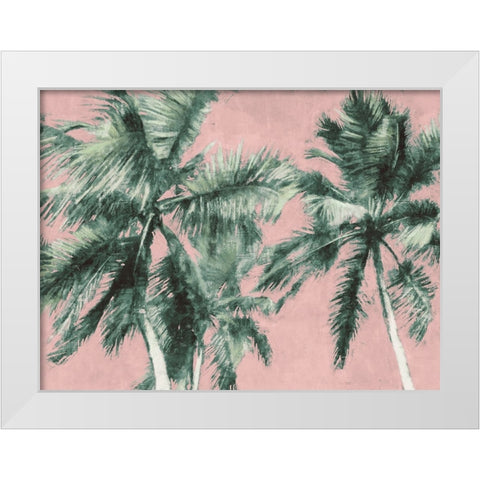 Fun Palms White Modern Wood Framed Art Print by Blue, Nina