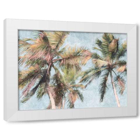Fun Palms White Modern Wood Framed Art Print by Blue, Nina