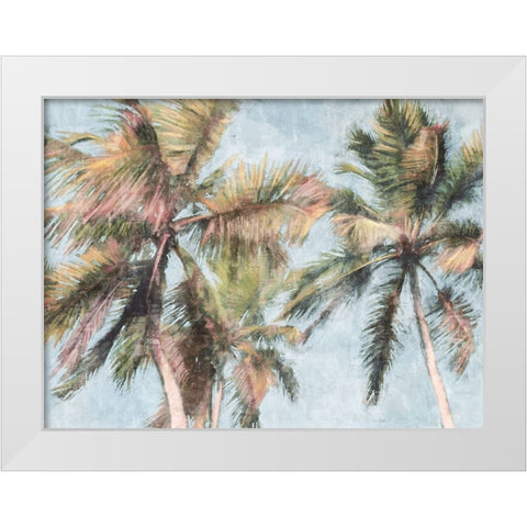 Fun Palms White Modern Wood Framed Art Print by Blue, Nina
