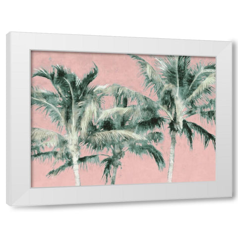 Fun Palms II White Modern Wood Framed Art Print by Blue, Nina