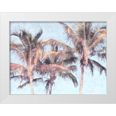 Fun Palms II White Modern Wood Framed Art Print by Blue, Nina