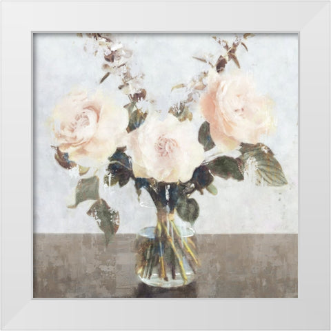 Euphoria Bouquet White Modern Wood Framed Art Print by Blue, Nina