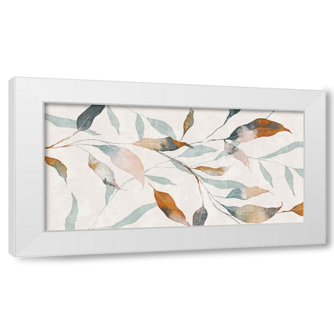 Summer Botanical White Modern Wood Framed Art Print by Blue, Nina