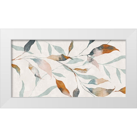 Summer Botanical White Modern Wood Framed Art Print by Blue, Nina