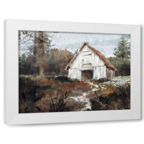 Rusted Hearth Barn II White Modern Wood Framed Art Print by Blue, Nina