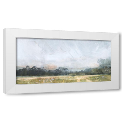 Sunset Trail White Modern Wood Framed Art Print by Blue, Nina