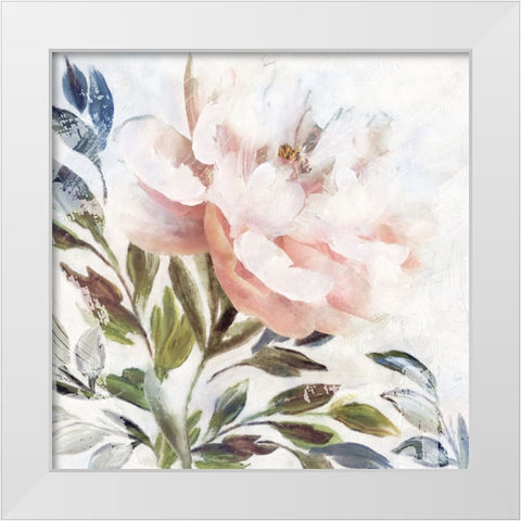 Peony Melody II White Modern Wood Framed Art Print by Blue, Nina
