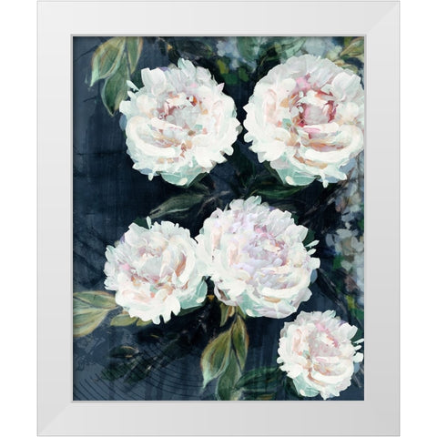 Peony Melody III White Modern Wood Framed Art Print by Blue, Nina