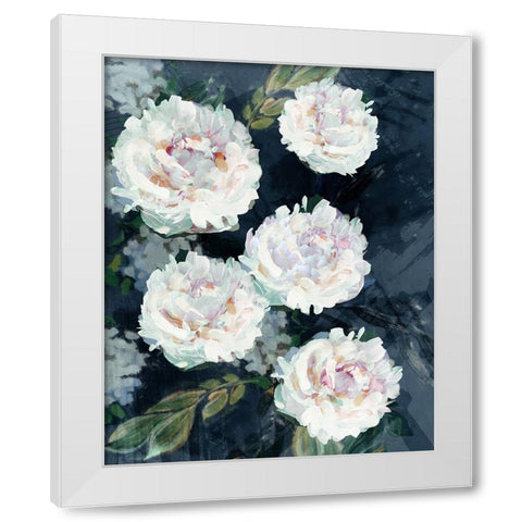 Peony Melody IV White Modern Wood Framed Art Print by Blue, Nina