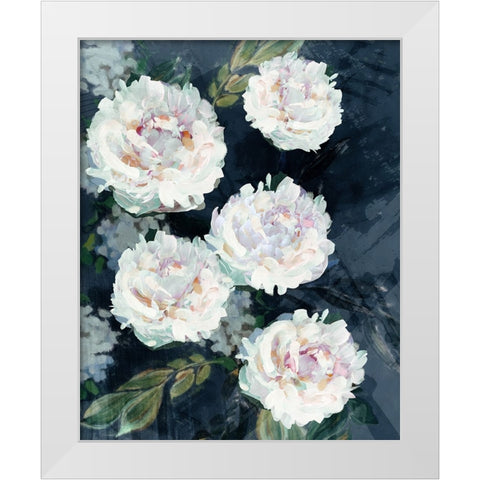 Peony Melody IV White Modern Wood Framed Art Print by Blue, Nina