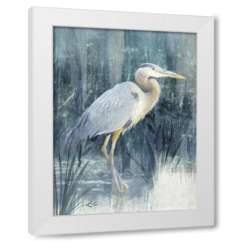 Glacier Heron III White Modern Wood Framed Art Print by Blue, Nina