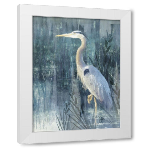 Glacier Heron IV White Modern Wood Framed Art Print by Blue, Nina