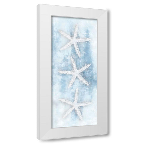 Starfish Panel White Modern Wood Framed Art Print by Blue, Nina
