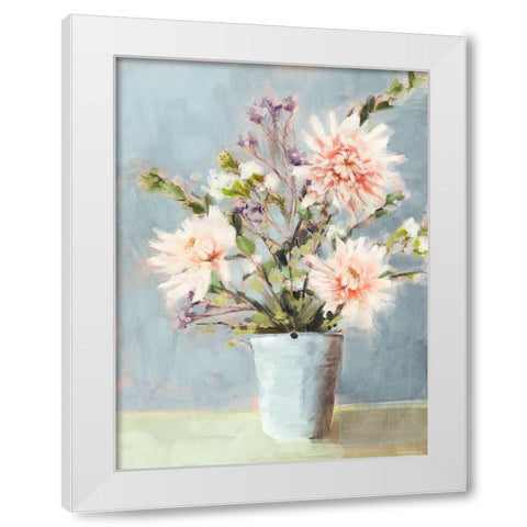 Spring Florals II White Modern Wood Framed Art Print by Blue, Nina