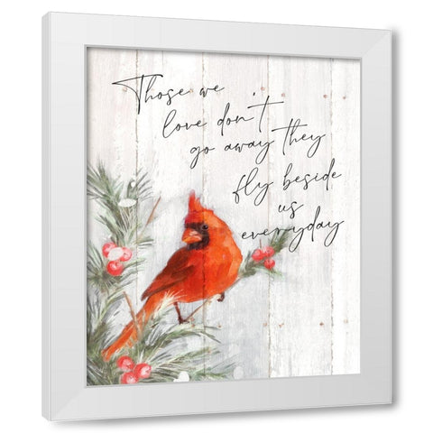 Those We Love White Modern Wood Framed Art Print by Blue, Nina