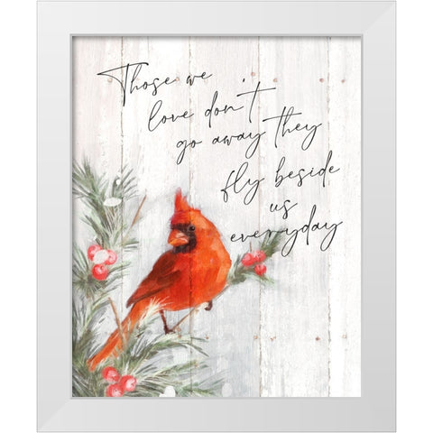 Those We Love White Modern Wood Framed Art Print by Blue, Nina