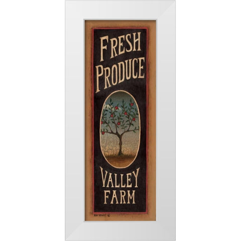 Apple Tree White Modern Wood Framed Art Print by Lewis, Kim