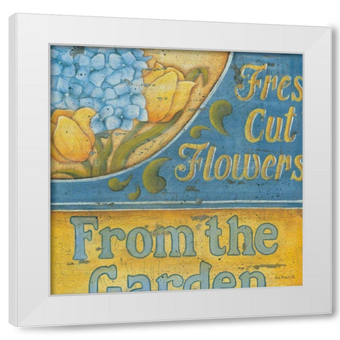 Hydrangea II White Modern Wood Framed Art Print by Lewis, Kim