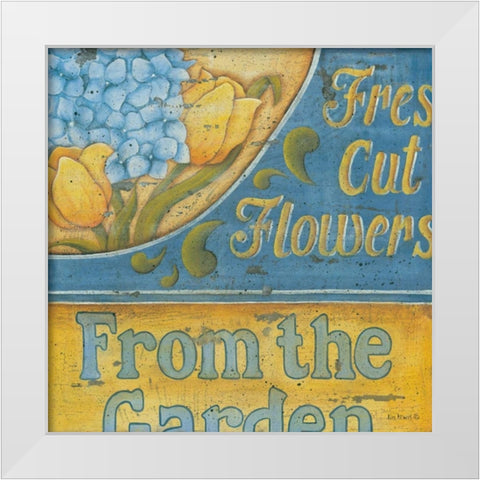 Hydrangea II White Modern Wood Framed Art Print by Lewis, Kim