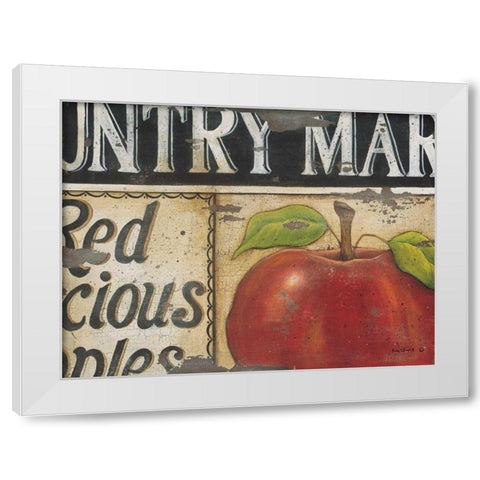 Country Market White Modern Wood Framed Art Print by Lewis, Kim