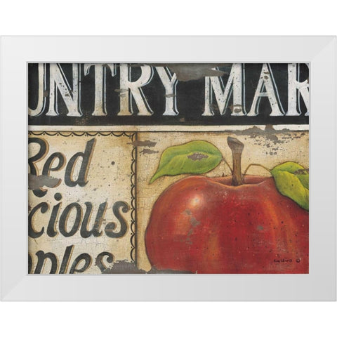 Country Market White Modern Wood Framed Art Print by Lewis, Kim