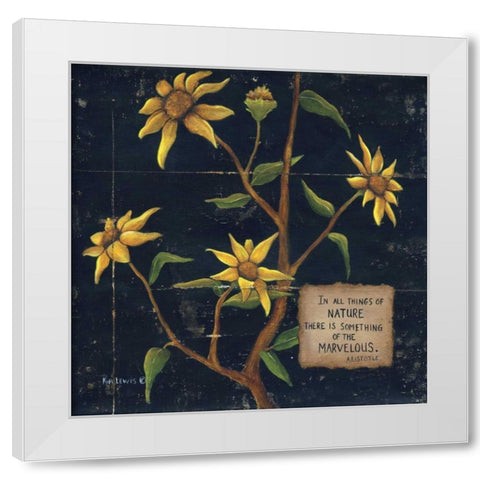 In All Things White Modern Wood Framed Art Print by Lewis, Kim