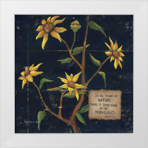 In All Things White Modern Wood Framed Art Print by Lewis, Kim