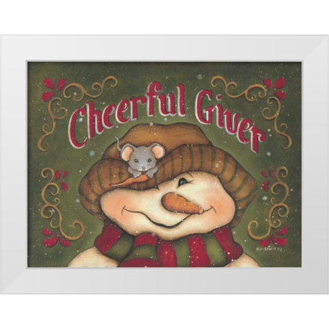 Cheerful Givers White Modern Wood Framed Art Print by Lewis, Kim