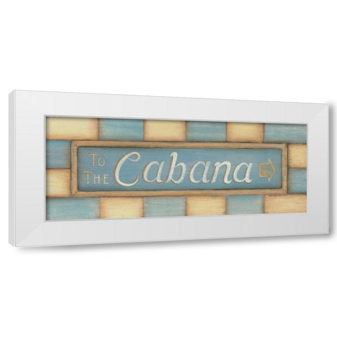 To the Cabana White Modern Wood Framed Art Print by Lewis, Kim