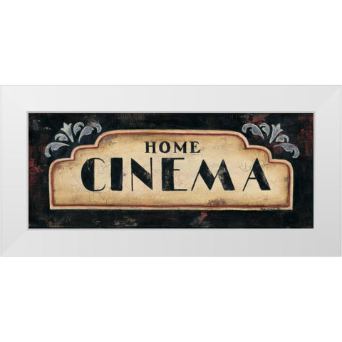 Cinema White Modern Wood Framed Art Print by Lewis, Kim