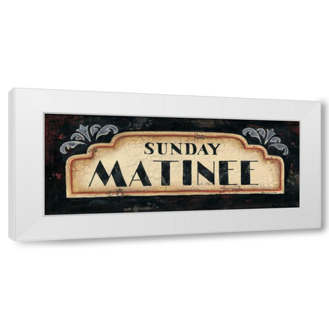 Matinee White Modern Wood Framed Art Print by Lewis, Kim