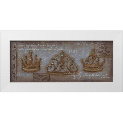 Circlet White Modern Wood Framed Art Print by Lewis, Kim