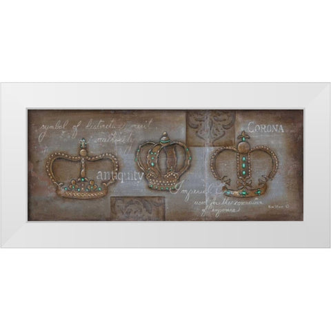 Corona White Modern Wood Framed Art Print by Lewis, Kim