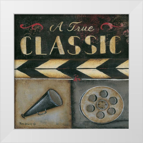 Classic White Modern Wood Framed Art Print by Lewis, Kim