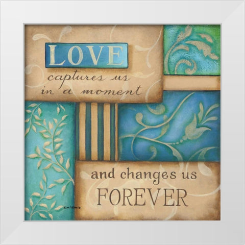 Expectations White Modern Wood Framed Art Print by Lewis, Kim