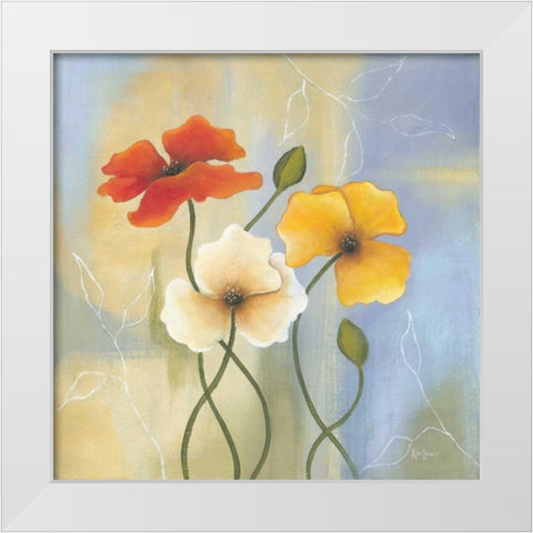 Delightful Splendor II White Modern Wood Framed Art Print by Lewis, Kim