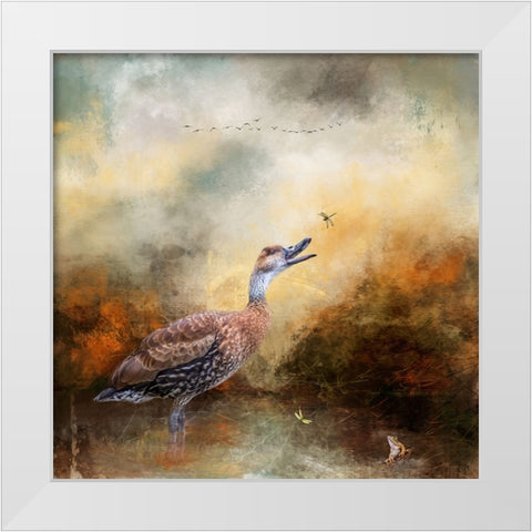 Afternoon Recess White Modern Wood Framed Art Print by Parker, Kelley