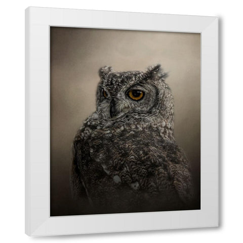 Easy on the Eye White Modern Wood Framed Art Print by Parker, Kelley