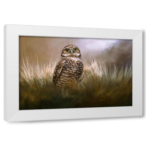 Owl Be Seeing You White Modern Wood Framed Art Print by Parker, Kelley