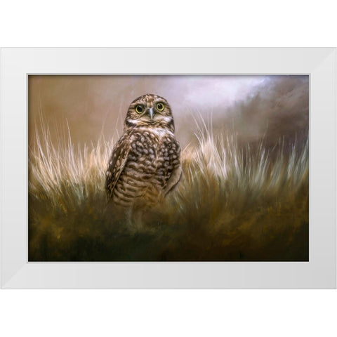 Owl Be Seeing You White Modern Wood Framed Art Print by Parker, Kelley