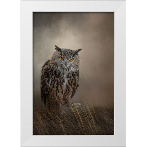 One Foot Forward White Modern Wood Framed Art Print by Parker, Kelley