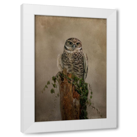 Small But Mighty White Modern Wood Framed Art Print by Parker, Kelley