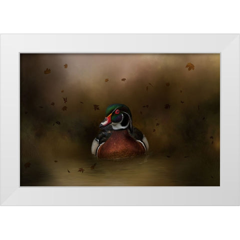 Autumn Cruise White Modern Wood Framed Art Print by Parker, Kelley