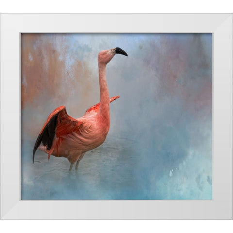 Water Dancer White Modern Wood Framed Art Print by Parker, Kelley