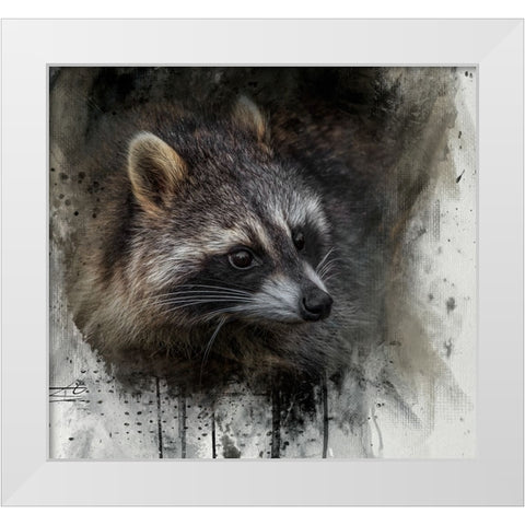 Mischief Maker White Modern Wood Framed Art Print by Parker, Kelley