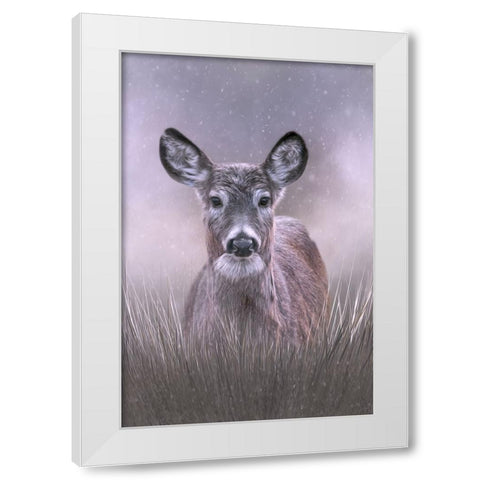 Snow Queen White Modern Wood Framed Art Print by Parker, Kelley