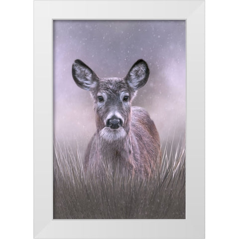 Snow Queen White Modern Wood Framed Art Print by Parker, Kelley
