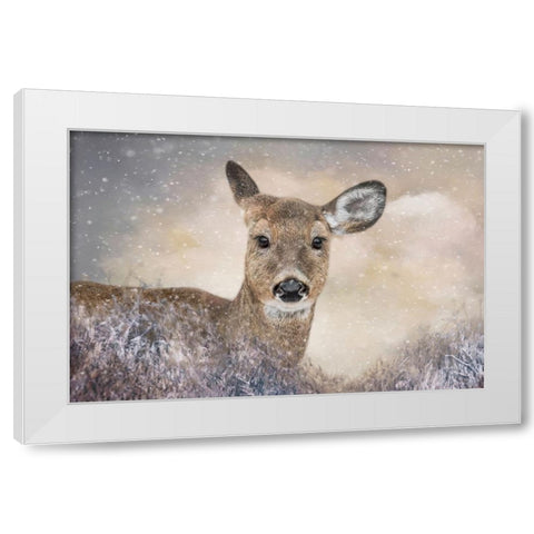 Spirit of Winter White Modern Wood Framed Art Print by Parker, Kelley